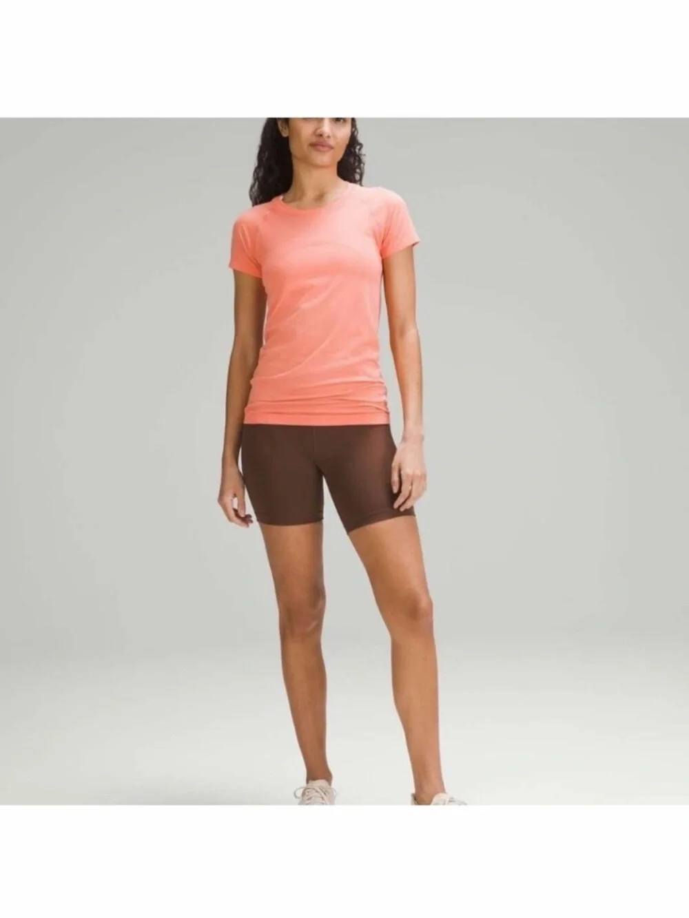 Lululemon Swiftly Tech Short Sleeve Shirt 2.0 in Coral